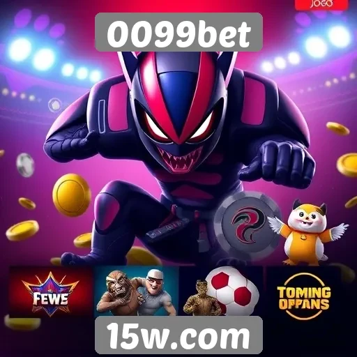 Diversidade de jogos disponíveis na plataforma 0099bet